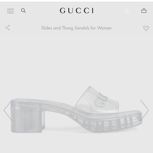 Clear Gucci slides - Picture 2 of 5